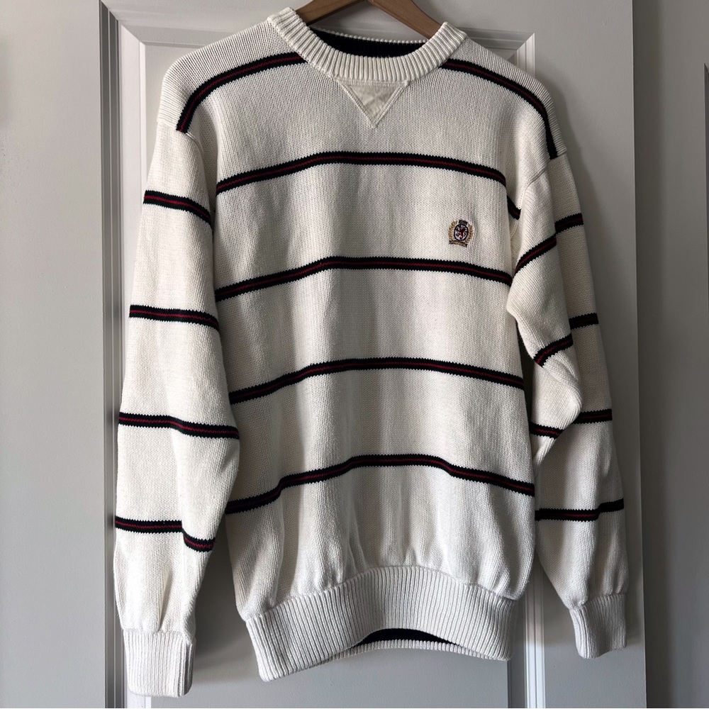 Vintage Tommy Hilfiger Striped Crewneck Sweater